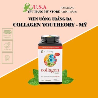 Viên Uống Bổ Sung Collagen Youtheory Chính Hãng Mỹ 390 Viên Type 1,2&3