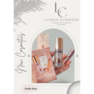   Bill Us  Set Charlotte Tilbury Flawless Look 3 món son + xịt khoá nền + kem dưỡng 