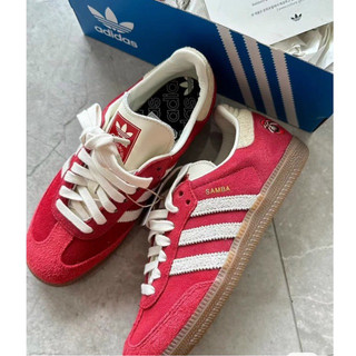 Giày sneaker nam nư, giày thể thao adidas đỏ full box size 36 đến 43 tặng thêm tất