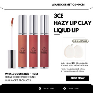 Son kem 3ce hazy lip clay liquid lipstick