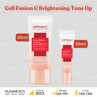 Set kem chống nắng Cell Fusion C Brightening Tone Up dưỡng trắng và nâng tông da