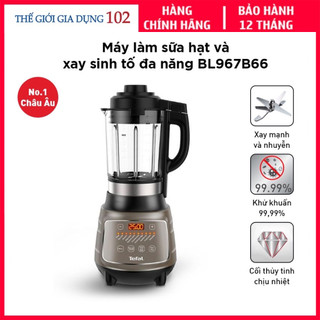 Máy Làm Sữa Hạt, Xay Sinh Tố Tefal BL967B66, Công Suất Xay 1000W, Nấu 1300W – Bảo Hành 24 Tháng