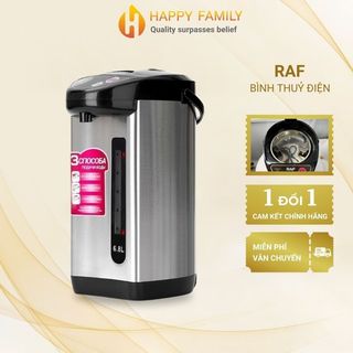 Bình thủy điện giữ nhiệt RAF chính hãng, dung tích 6,8L, công suất 800W tiệt kiệm điện Bảo hành 12 tháng