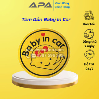 Tem dán Baby In Car 📌FREESHIP📌 trang trí ô tô