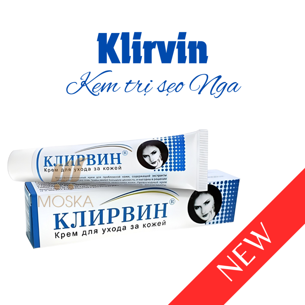 Kem Sẹo Giảm Thâm Sẹo, Giảm Thâm Sẹo Mụn, Vết Rạn Da, Ngừa Sẹo KLIRVIN Nga 25g| Moska Shop