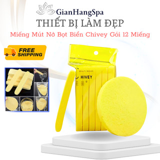 Miếng mút nở bọt biển chivey gói 12 miếng