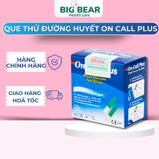 Que thử đường huyết on call plus