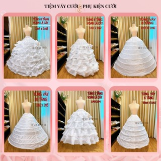 [Phụ Kiện Cưới] Tùng Váy Cô Dâu, 3 tầng, 5 tầng, 6 tầng, 8 tầng, 10 Tầng, Làm Phồng Váy Cô Dâu