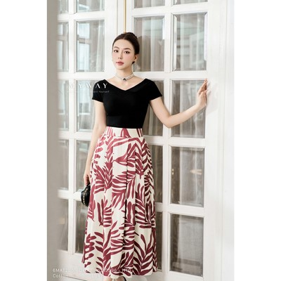 Chân Váy Nữ MY WAY Dáng Xòe Bồng Họa Tiết Sang Chảnh 1MCX2396