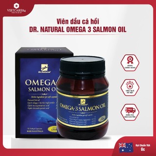 Viên uống Omega 3 dầu cá Hồi nhập khẩu chính hãng Úc OMEGA 3 SALMON OIL (180 viên)