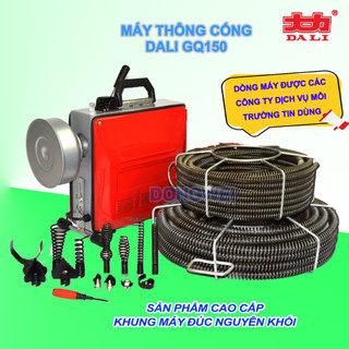 Máy thông cống gq150-2200 dòng cao cấp tặng kèm phi 16, 22 dài 15 mét