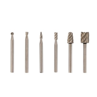 Bộ 6 mũi khắc, mài hss trục 3.17mm đa năng