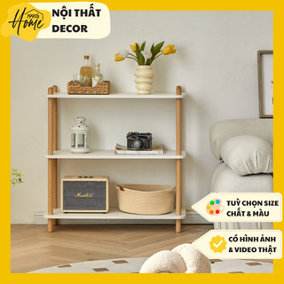 Kệ gỗ 3 tầng trang trí decor phòng Giá gỗ 3 tầng phong cách hàn quốc
