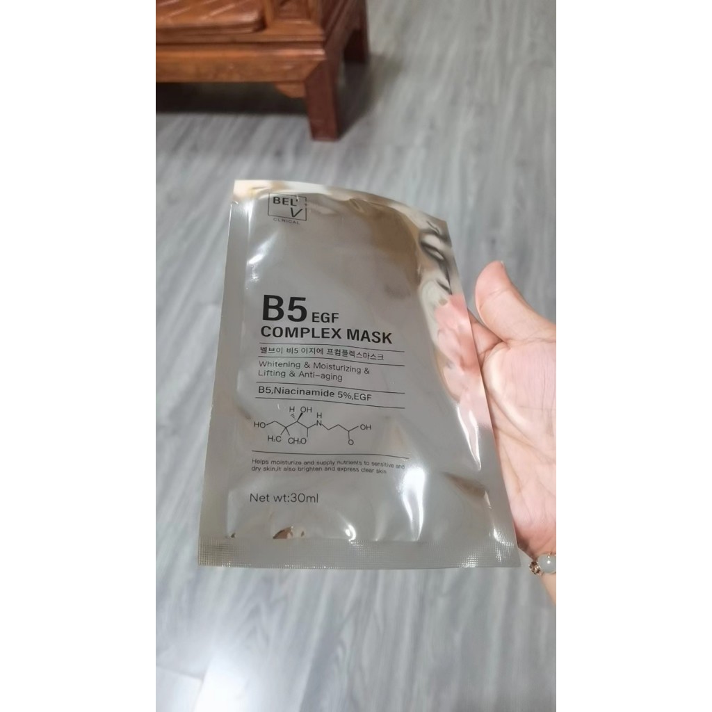 Hộp 50 miếng nạ B5 BELV cấp ẩm, phục hồi và dưỡng trắng da nội địa trung