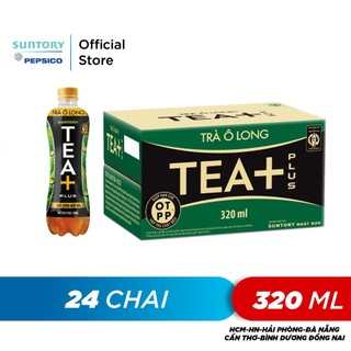 Thùng 24 Chai Trà Ô long Tea+ (320 ml/chai)