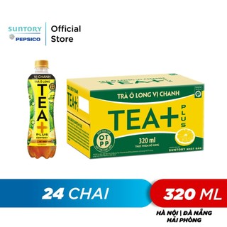 Thùng 24 chai trà ô long tea+ vị chanh