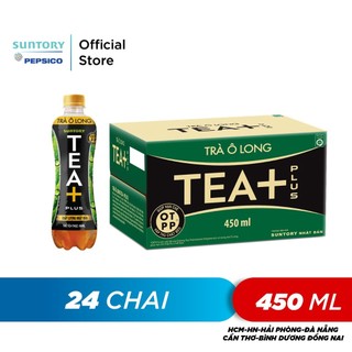 Thùng 24 Chai Trà Ô long Tea+ (450ml /chai)