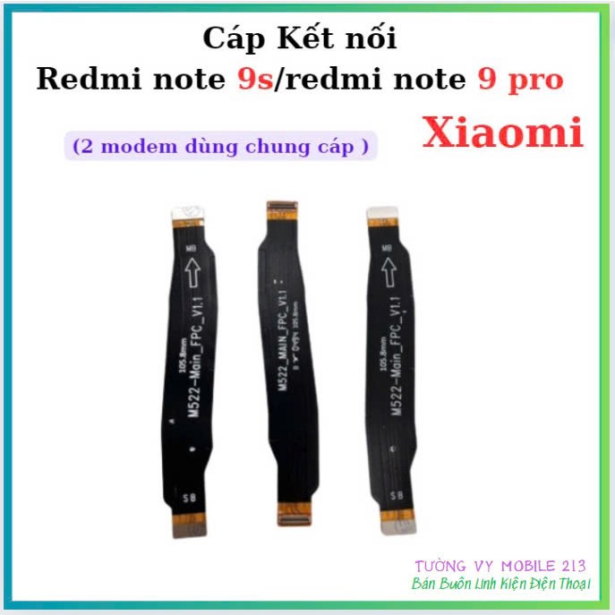 Cáp Kết nối bo sạc lên main xiaomi redmi Note 9s/Note 9 pro