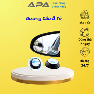 Gương cầu lồi ô tô ⚡GIÁ RẺ - FREESHIP⚡ kính hậu xoay 360 | Gương cầu xoá điểm mù cho xe hơi