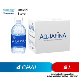 Thùng 4 Chai Nước tinh khiết Aquafina (5L/chai)