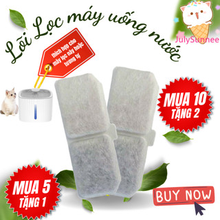 Tấm lõi lọc hình vuông nhỏ dành cho máy uống nước lọc nước của thú cưng