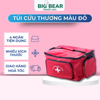 Túi đựng dụng cụ cứu thương, Túi y Tế gia đình màu Đỏ
