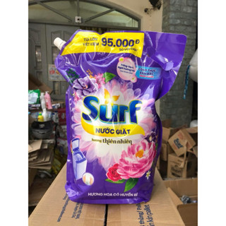 (túi 3.6kg) NƯỚC GIẶT SURF TÚI MÀU TÍM HOA CỎ HUYỀN BÍ