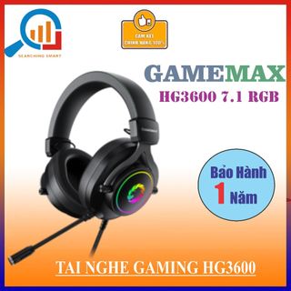Tai Nghe hãng GAMEMAX  HG3600 USB 7.1 RGB CHƠI GAME - Bảo hành chính hãng 12 tháng !!