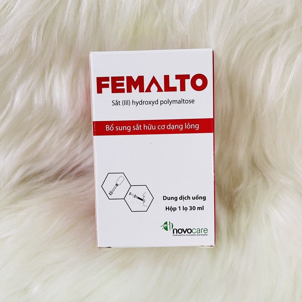 Sắt hữu cơ Novocare Femalto cho bé không gây táo bón, hàm lượng cao, bổ sung sắt cho người thiếu máu