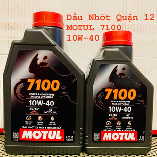 Dầu nhớt cao cấp xe số - tay côn motul 7100 10w-40 4t ester core fully synthetic made in việt nam