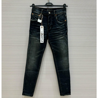 [New] Quần Jean Nam Puple Xanh Rêu Bụi Vẩy Sơn 4 Cúc Quần Bò Purple chấm sơn thêu chữ thời trang cao cấp hot trend