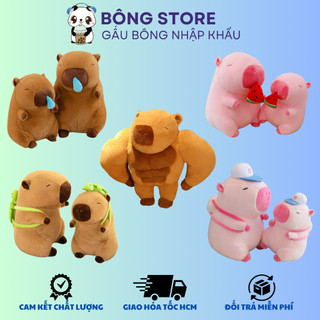 Gấu bông Chuột lang Capybara chảy nước mũi đeo balo - Gấu bông Capybara - Gấu bông nhập khẩu