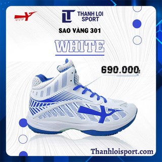 Giày Bóng Chuyền Sao Vàng 301 Chuyên Cày Sân Bê Tông - Tặng Tất + Túi Đeo