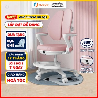 Ghế ngồi học chống gù HTDkids FQ8+9 kiểu mới cố định dáng ngồi khoa học - Mẫu ghế học sinh tốt nhất thị trường
