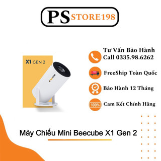 Máy chiếu phim mini beecube x1 gen 2 - độ phân giải hd 720p - bảo hành 12 tháng tặng kệ và màn chiếu treo tường
