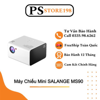 Máy Chiếu Mini SALANGE MS90 full HD 1920x1080 Tích Hợp Hệ Điều Hành Android Với Độ Sáng Cao 4000 Lumen
