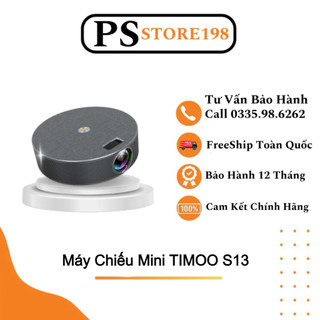 Máy chiếu mini timoo sainyen- s13 độ phân giải hd 720p tích hợp android 9.0 độ sáng lên tới 4500lumens