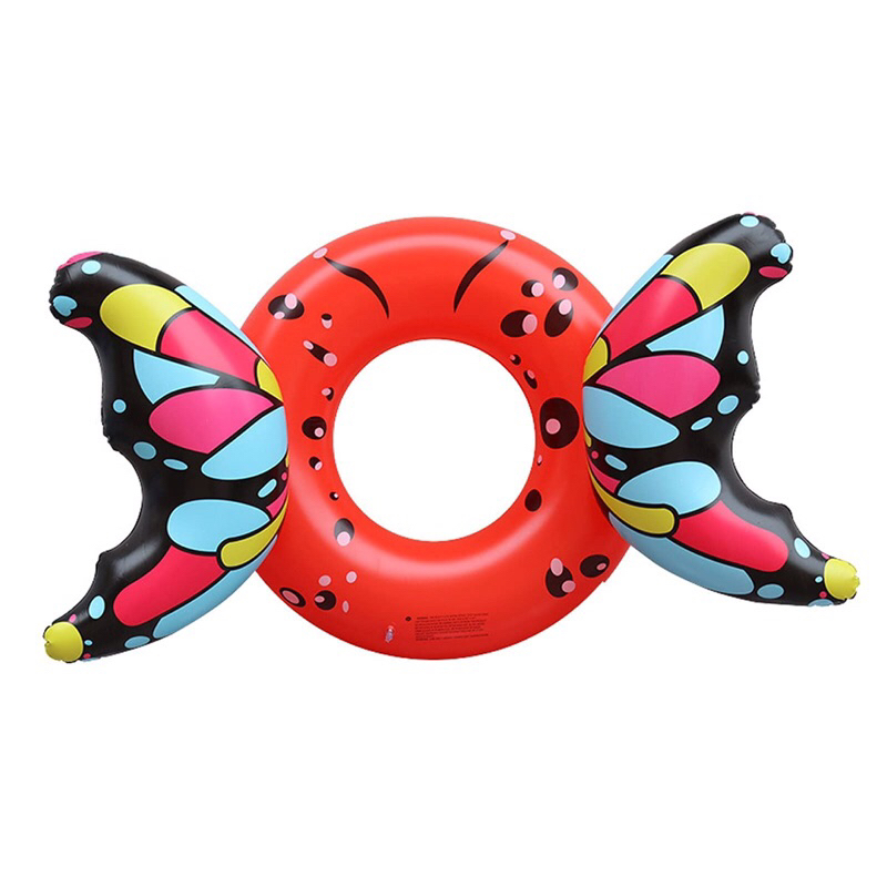 Phao bơi cánh bướm đỏ Butterfly Swimming ring. 160cm