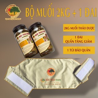 Bộ Muối Thảo Dược Tiết Kiệm Quấn Bụng Chườm Nóng Sau Sinh Hằng Thuận Tây Nguyên