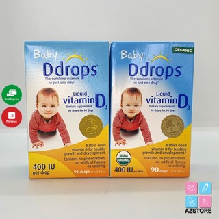 Vitamin D3 Drops - Baby DDrops bổ xung vitamin D cho bé 60 giọt và 90 giọt
