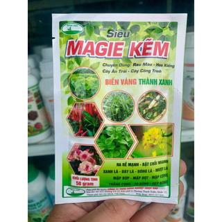 Siêu magie - kẽm xanh lá dầy lá phân bón vi lượng gói 50g