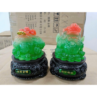 Cóc ngậm tiền/ tỳ hưu phong thuỷ cao 16cm