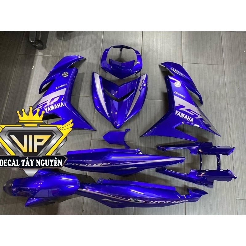 Dàn áo Exciter 150 Xanh GP Chính hãng Yamaha ( Tặng tem PVC 3 lớp )