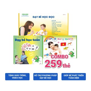 Thẻ Học Thông Minh Cho Bé Chuẩn Glenn Doman - Bộ Cơ Bản Kết Hợp 259 Thẻ Giáo Dục Sớm Cho Trẻ Flashcard
