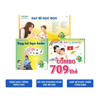 Thẻ Học Thông Minh Cho Bé - Bộ Chuyên Sâu 709 Thẻ Dạy Trẻ Thế Giới Xung Quanh, Dạy Toán, Học Đọc Cho Bé Chuẩn Glenn Doma