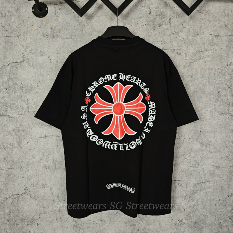 [Ảnh thật] Áo thun Chorme Heart tròn cotton cao cấp - Streetwears SG