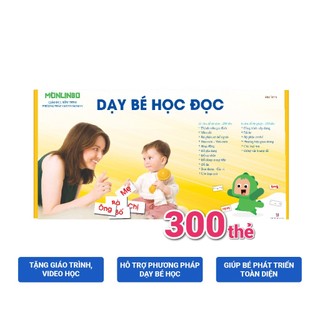 Thẻ Học Thông Minh Cho Trẻ Học Đọc Từ 0-6 Tuổi Chuẩn Glenn Doman - Bộ 300 Thẻ Giúp Phát Triển Ngôn Ngữ Cho Trẻ