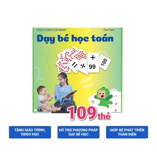 Thẻ Học Thông Minh Phát Triển Tư Duy Logic Cho Trẻ Từ 0-6 Tuổi - Bộ 109 thẻ Flashcard Dạy Trẻ Học Toán Glenn Doman