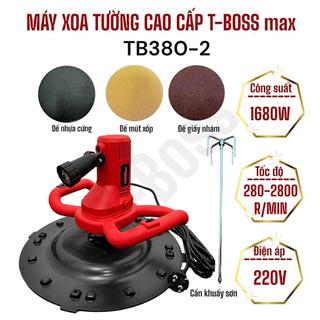 Máy Xoa Vữa -Máy xoa tường T-Boss -CÓ ĐÈN SOI-Tích hợp xoa vữa,trà nhám,quấy sơn-Bảo hành 12 tháng