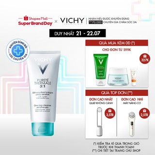 Sữa rửa mặt tẩy trang 3 tác dụng Vichy Purete Thermal One Step Cleanser
